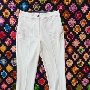 zara high waist cuffed pants